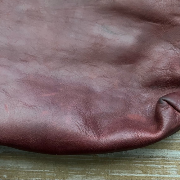 Madewell The Zip Top Transport Crossbody Purse Maroon Classic Preppy Casual - Picture 2 of 7